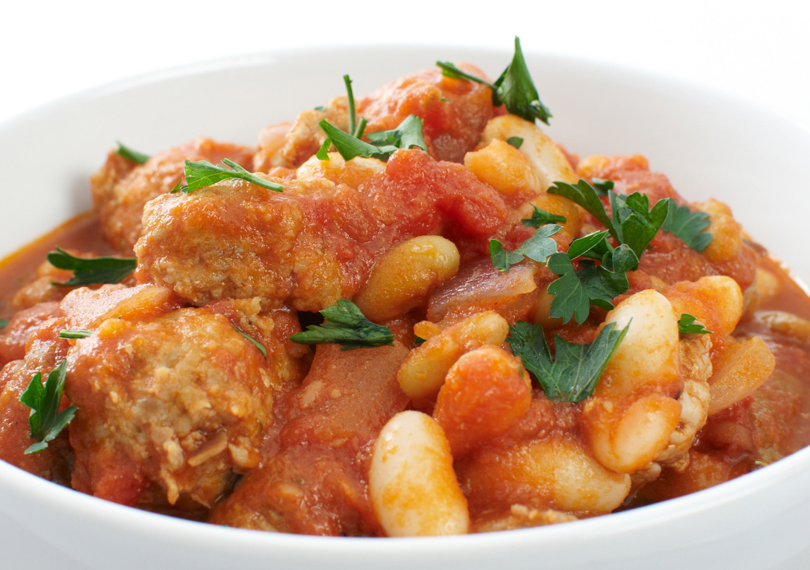 Rhubarb &amp; Pork Sausage Cassoulet
&ndash; Lana's Garden