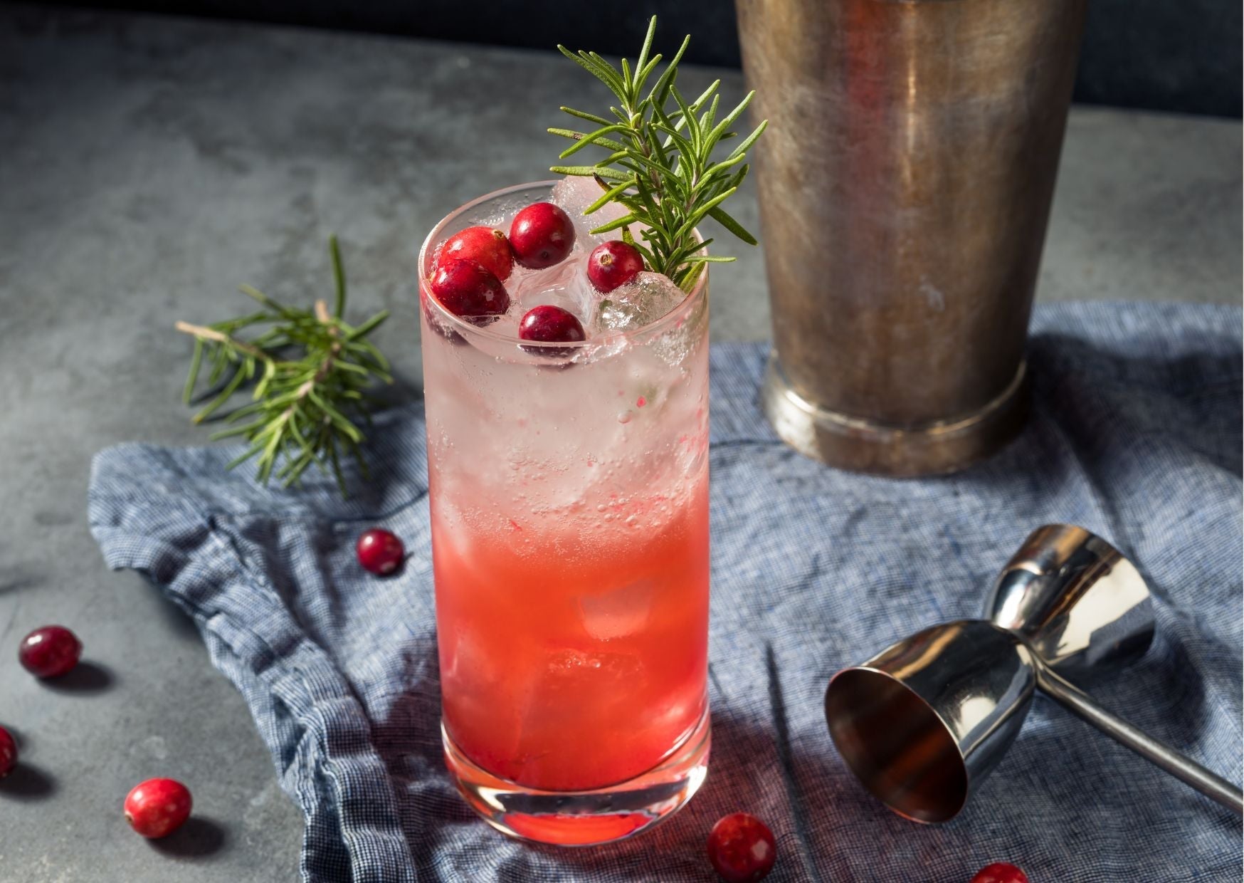 Rhubarb and Cranberry Sparkler