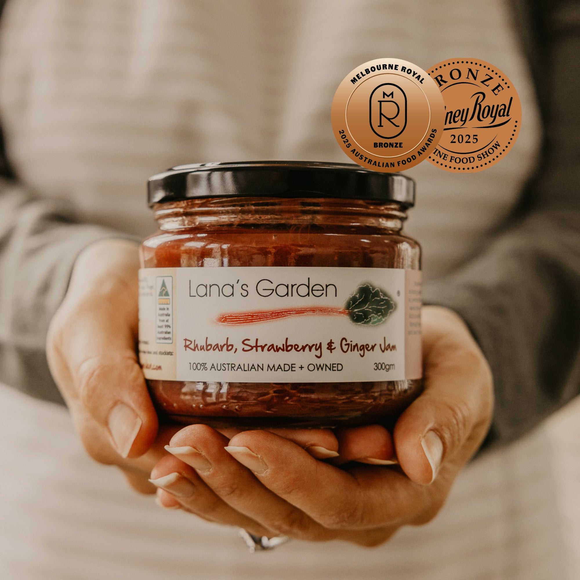 Rhubarb, Strawberry &amp; Ginger Jam