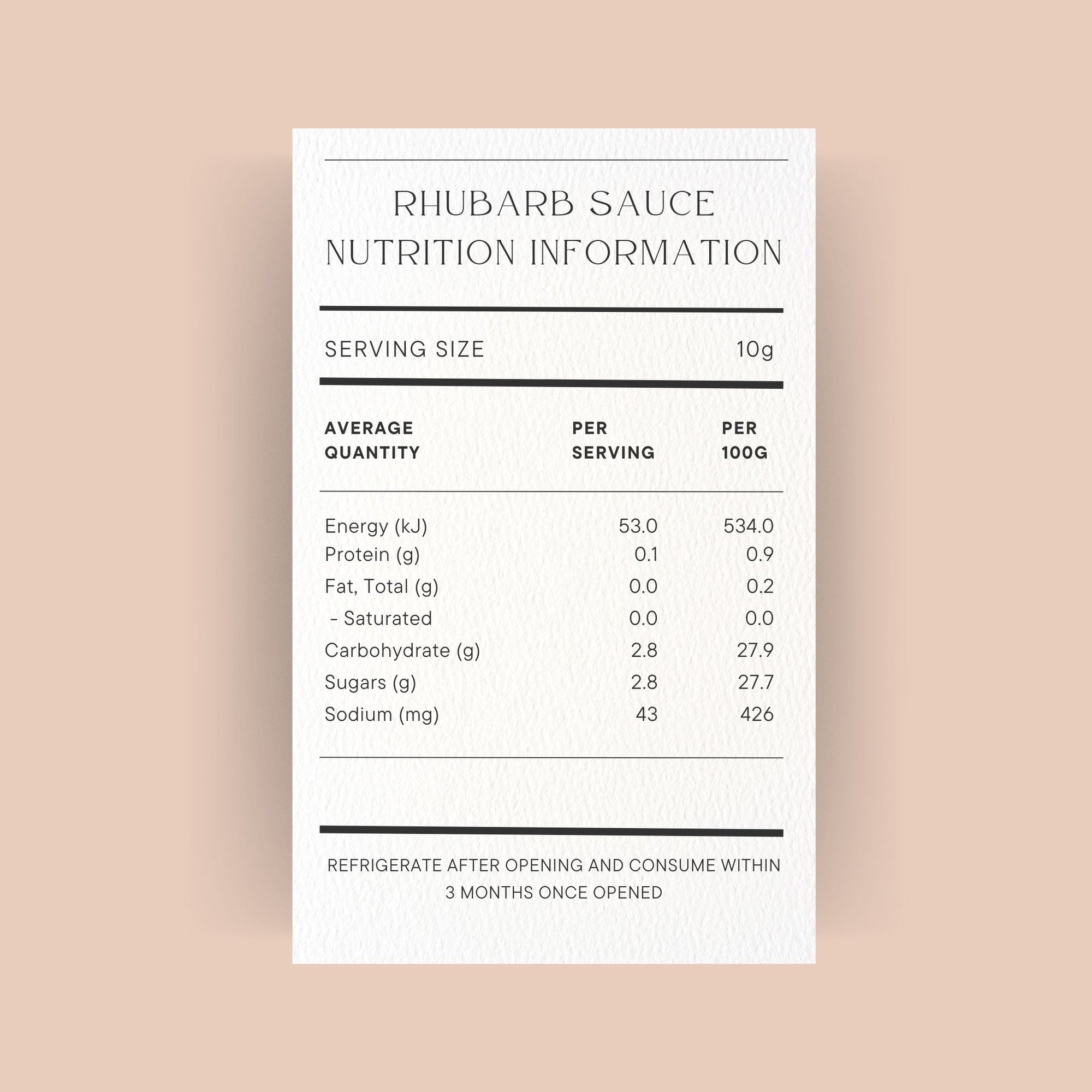 Rhubarb Sauce
